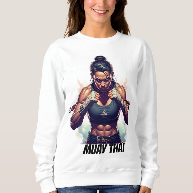 Muay Thai Kickboxen Kampfsport Sweatshirt (Vorderseite)