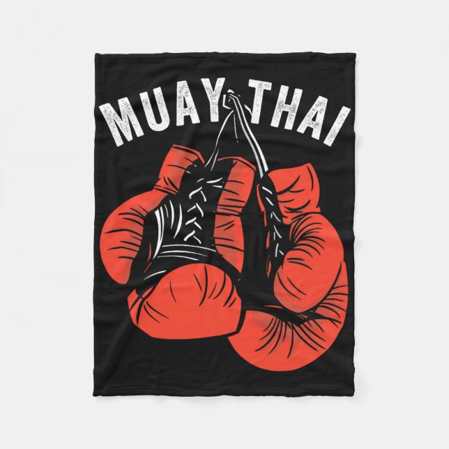 Muay Thai Kickboxen, Muay Thai Handschuhe, Muay Th Fleecedecke (Vorderseite)