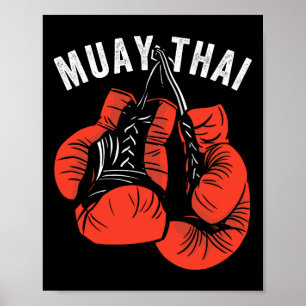 Muay Thai Kickboxen, Muay Thai Handschuhe, Muay Th Poster