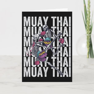 Muay-Thai-Kickboxen, Muay-Thai-Skelette, Muay-Th Karte