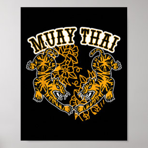 Muay Thai Kickboxen, Muay Thai Tigers, Muay Thai  Poster
