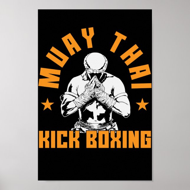 Muay Thai Kickboxen Poster (Vorne)