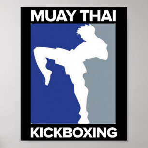 Muay-Thai-Kickboxen-T-Shirt Mma-Thai-Boxen-T-Shirt Poster