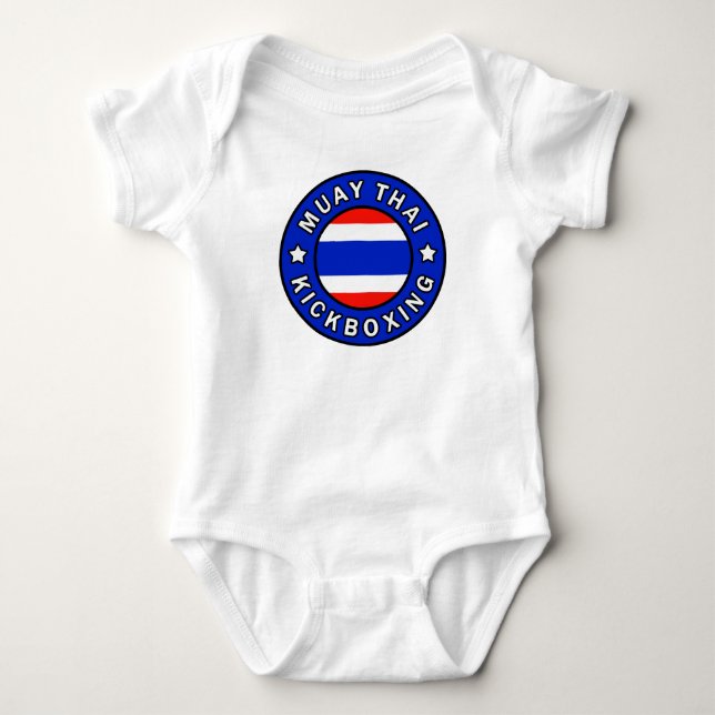 Muay Thai Kickboxing Baby Strampler (Vorderseite)