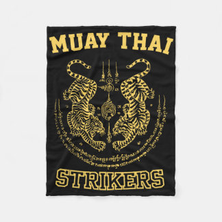 Muay Thai Kickboxing Fighter Tiger Sak Yant Fleecedecke