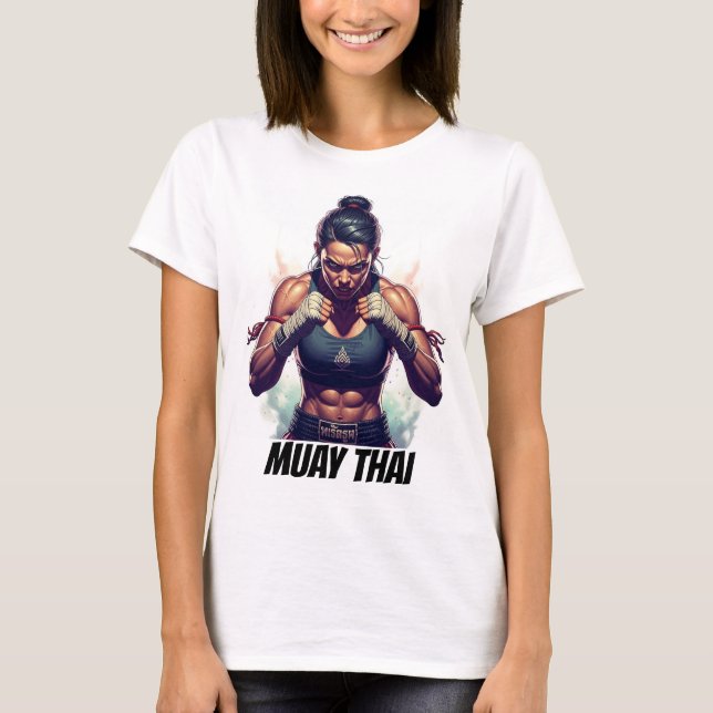 Muay Thai Kickboxing Martial Arts T-Shirt (Vorderseite)