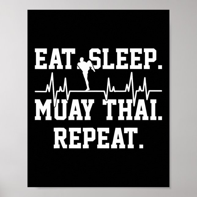 Muay Thai Kickboxing Poster (Vorne)