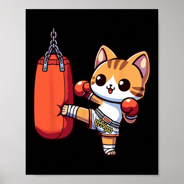 Muay Thai Kickboxing, Thai Boxing For Boys, Muay T Poster (Vorne)