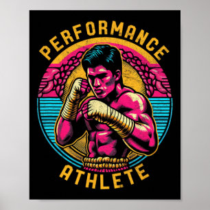Muay-Thai-Leistungsathlet Herren Kickboxen MMA Poster