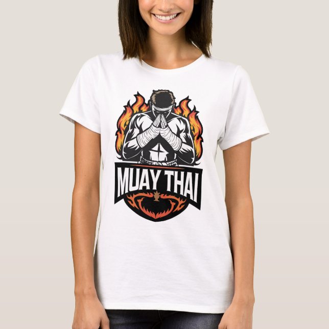 Muay Thai Logo - Thai-Boxkämpfer  T-Shirt (Vorderseite)
