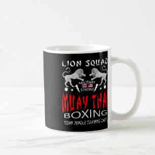 Muay Thai Löwen Staffel Militär Boxen  Kaffeetasse