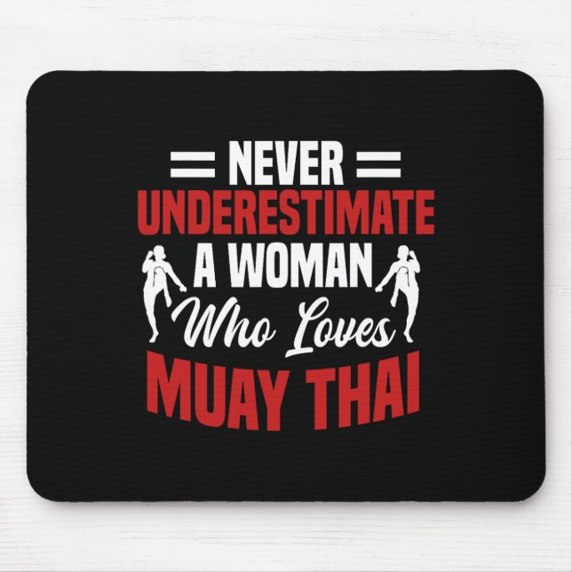 Muay Thai Martial Arts Thai Boxing Mousepad (Vorne)