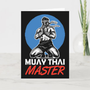 Muay-Thai-Meister Hobby Kampfsport Boxen Kämpfer Karte
