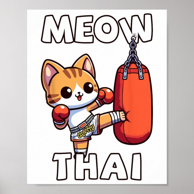 Muay Thai Meow Thai Poster (Vorne)