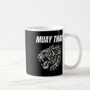 Muay Thai Mma Kampf Tattoo Tiger Brüllen Kickboxen Kaffeetasse