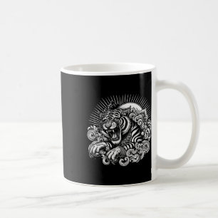 Muay Thai Mma Kampf Tattoo Tiger Brüllen Kickboxen Kaffeetasse