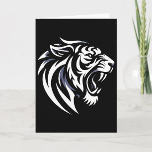 Muay Thai Mma Kampf Tattoo Tiger Brüllen Kickboxen Karte