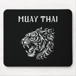 Muay Thai Mma Kampf Tattoo Tiger Brüllen Kickboxen Mousepad