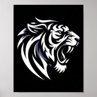 Muay Thai Mma Kampf Tattoo Tiger Brüllen Kickboxen