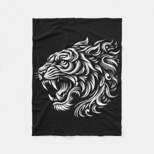 Muay Thai Mma Kampf Tattoo Tiger Kunst der 8 Glied Fleecedecke
