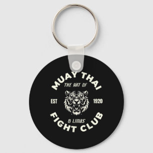 Muay Thai Mma Kampf Tattoo Tiger Kunst der 8 Glied Schlüsselanhänger