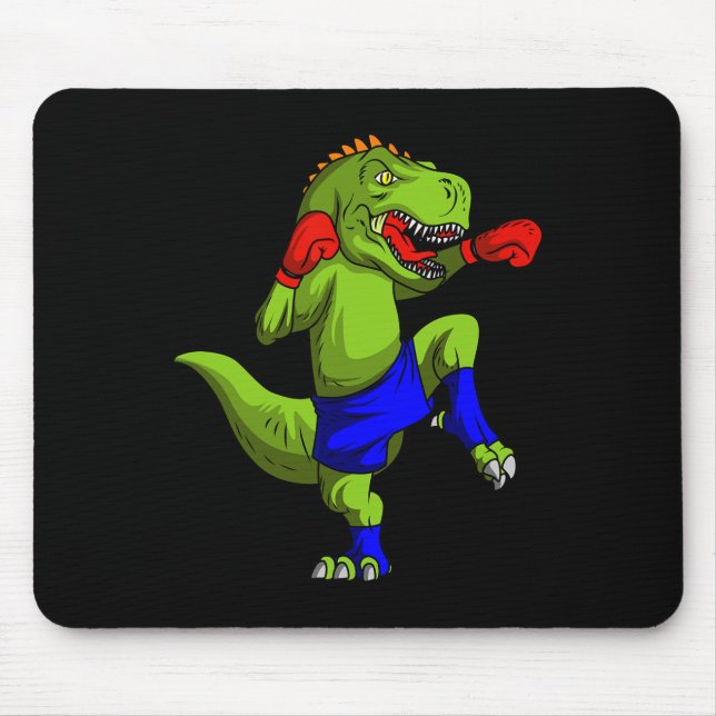 Muay Thai MMA Kämpfer T-Rex Mixed Martial Art Comt Mousepad (Vorne)