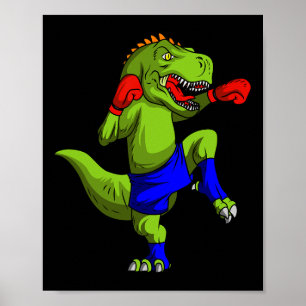 Muay Thai MMA-Kämpfer T-Rex Mixed Martial Art Comt Poster