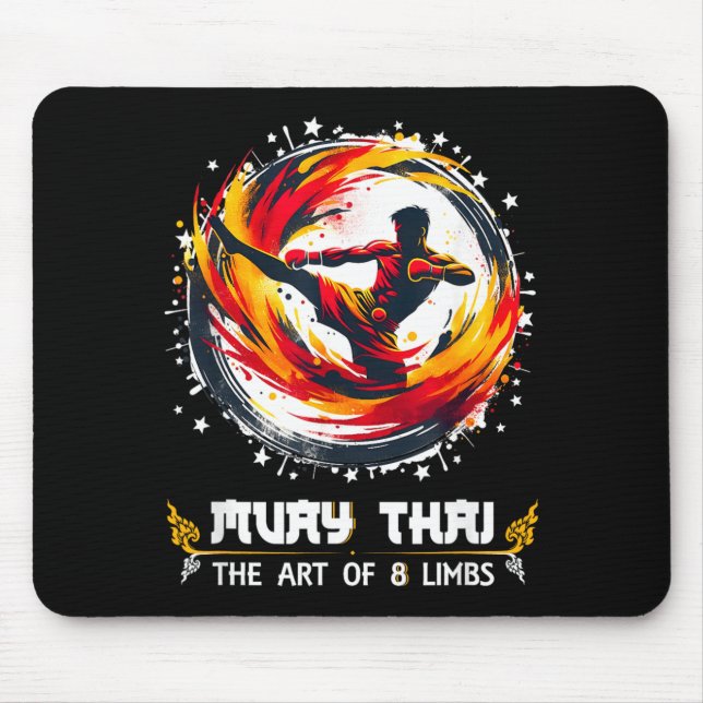 Muay Thai MMA Thai Boxing Kickboxen Kunst Muay Tha Mousepad (Vorne)