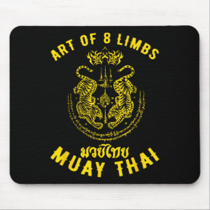 Muay Thai Mma Tiger Kunst der 8 Gliedmaßen Kickbox Mousepad