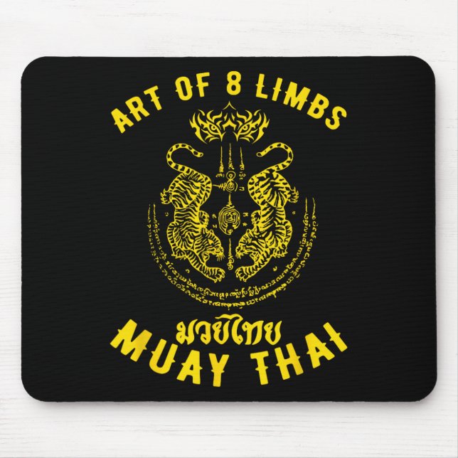 Muay Thai Mma Tiger Kunst der 8 Gliedmaßen Kickbox Mousepad (Vorne)