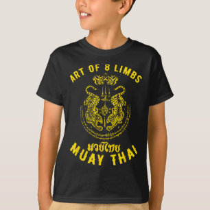 Muay Thai Mma Tiger Kunst der 8 Gliedmaßen Kickbox T-Shirt