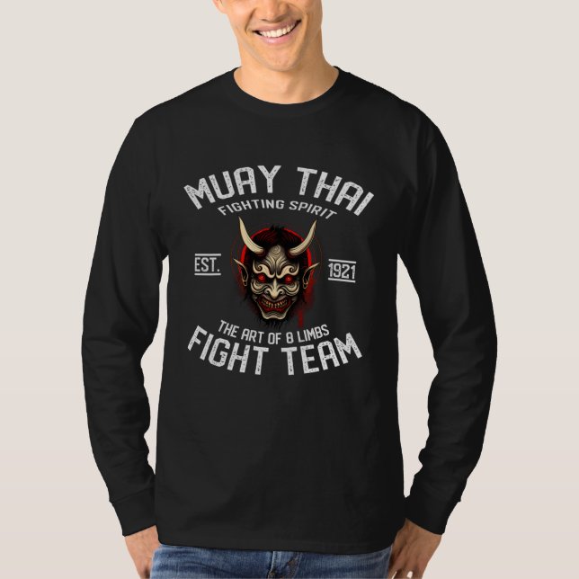 Muay Thai Oni Warrior Fight Team  5 T-Shirt (Vorderseite)