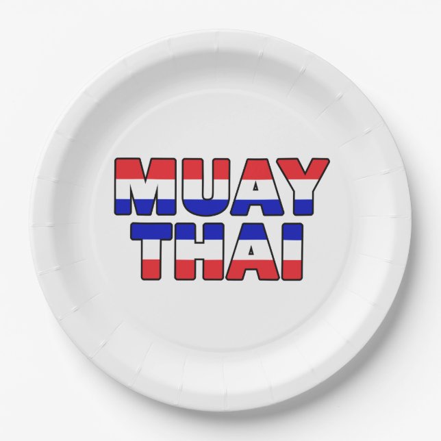 Muay Thai Pappteller (Vorderseite)