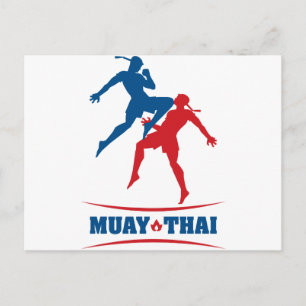 Muay Thai Postkarte