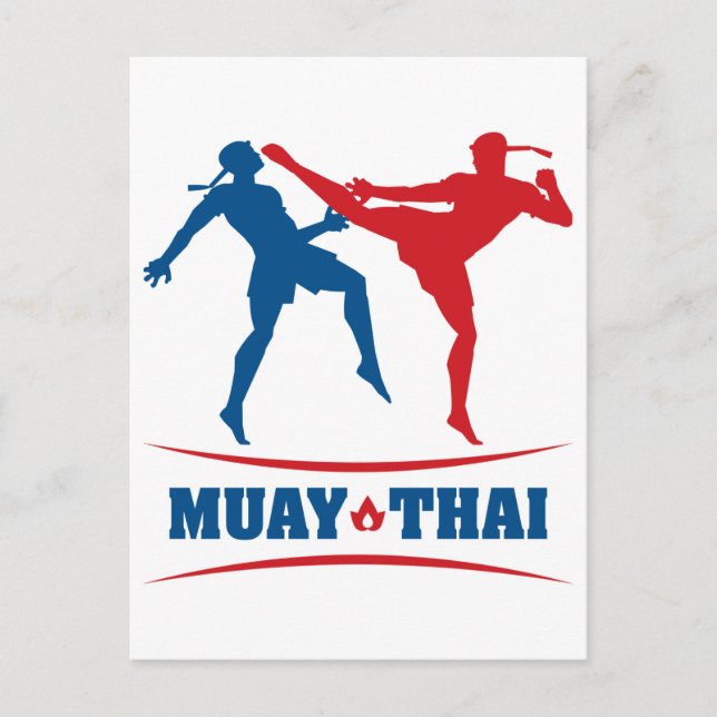 Muay Thai Postkarte (Vorderseite)