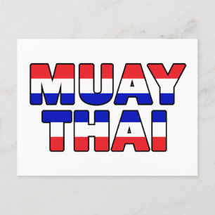 Muay Thai Postkarte