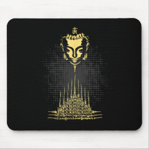 Muay Thai Pyramide Buddha Tattoo Kickboxen Cultura Mousepad