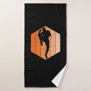 Muay Thai Retro Boxer Badehandtuch
