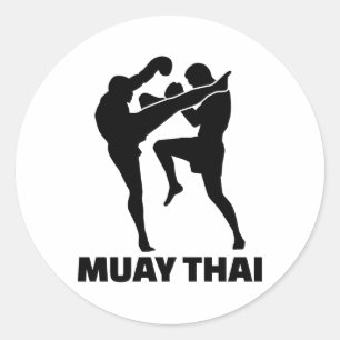 Muay Thai Runder Aufkleber