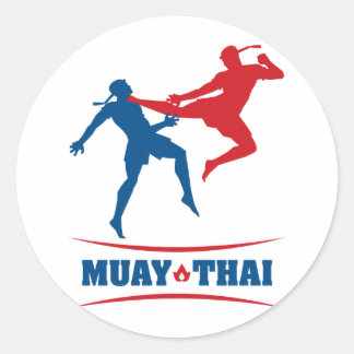 Muay Thai Runder Aufkleber