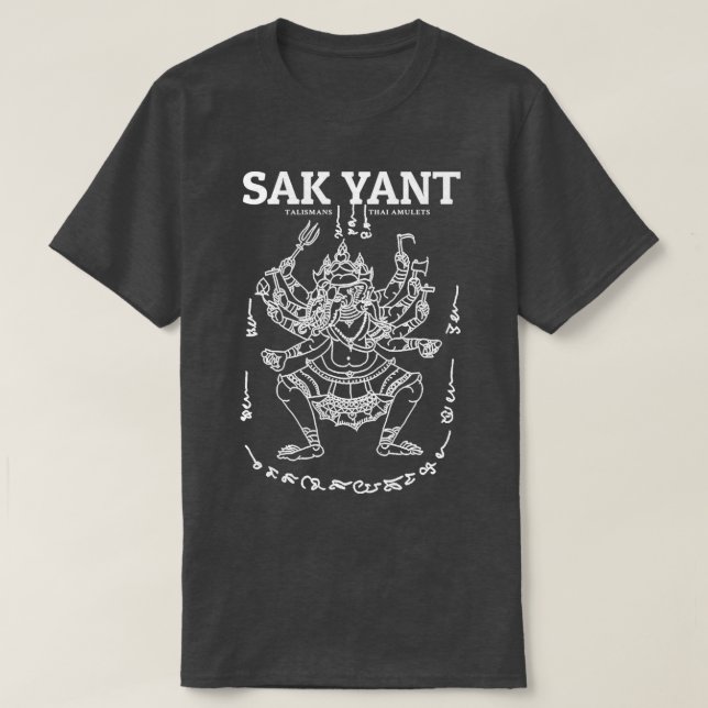 Muay Thai Sak Yant Elephant 3 T-Shirt (Design vorne)