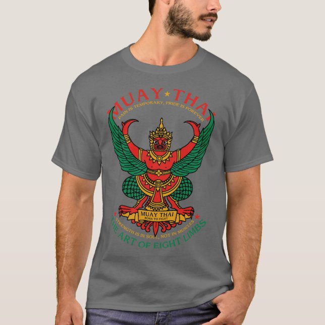 Muay Thai Sak Yant Garuda T-Shirt (Vorderseite)