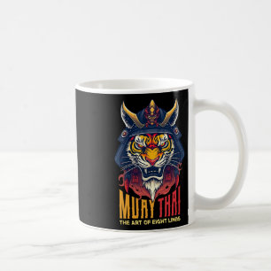 Muay Thai Samurai Tiger Thai Boxing Graphic Kaffeetasse