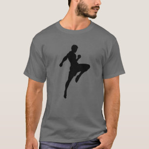 Muay Thai Silhouette Boxing Funny Martial Arts Gif T-Shirt