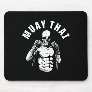 Muay Thai Skelett Kämpfer Mma Club Coach Martial  Mousepad