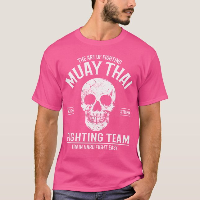 Muay Thai Skull Fighting Team T-Shirt (Vorderseite)