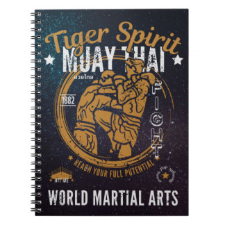 Muay Thai Spiral Notebook - Tiger Spirit Notizblock