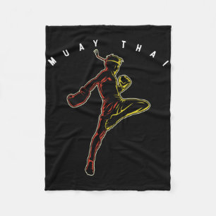 Muay-Thai-Sportkämpfer Mma Thailand-Boxen Marti Fleecedecke