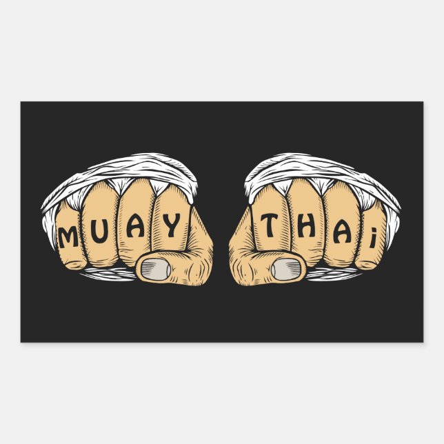 Muay Thai Stickers (Vorderseite)