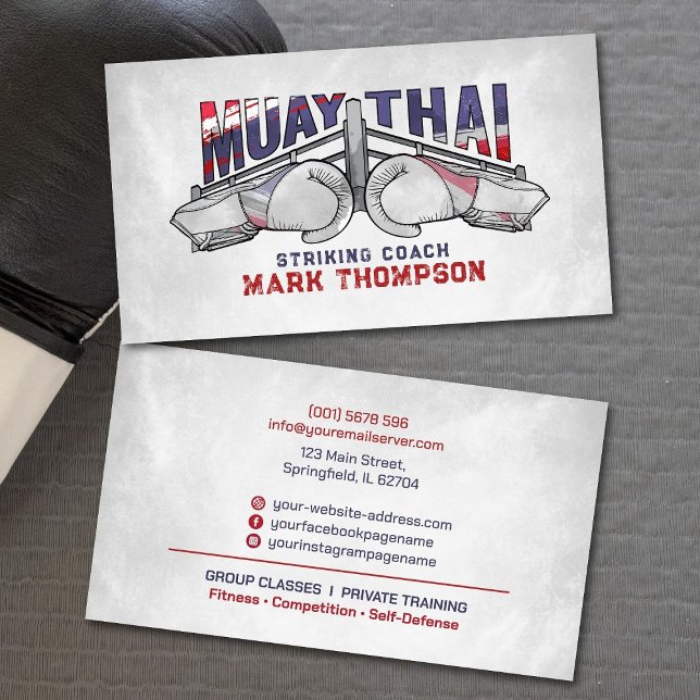 Muay Thai Strike Coach - Visitenkarte (Von Creator hochgeladen)
